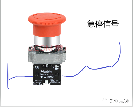 急停信號(hào)接入---喬森精密沖床(圖1)